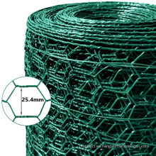 Malla de alambre hexagonal galvanizado recubierto de PVC para pollo para pollo